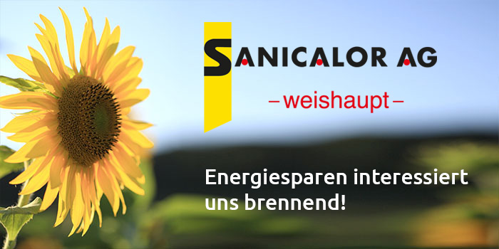 Logo Sanicalor mit Sonnenblume